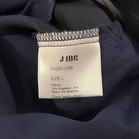 J.ING Navy Pinstripe Wide-Leg Pants - Brand New with Tags - Picture 9 of 10